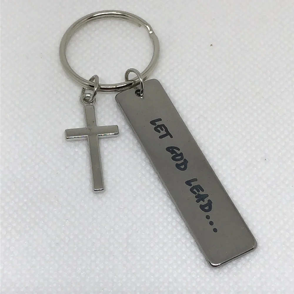 3/$25 Inspirational Keychain Key Ring “Let God Lead…”